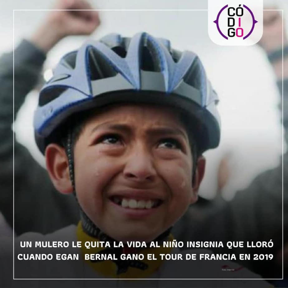 Luto en el Deporte colombiano: Un mulero acabo con la vida del niño insignia que lloró cuando Egan Bernal Ganó el Tour de Francia del 2019